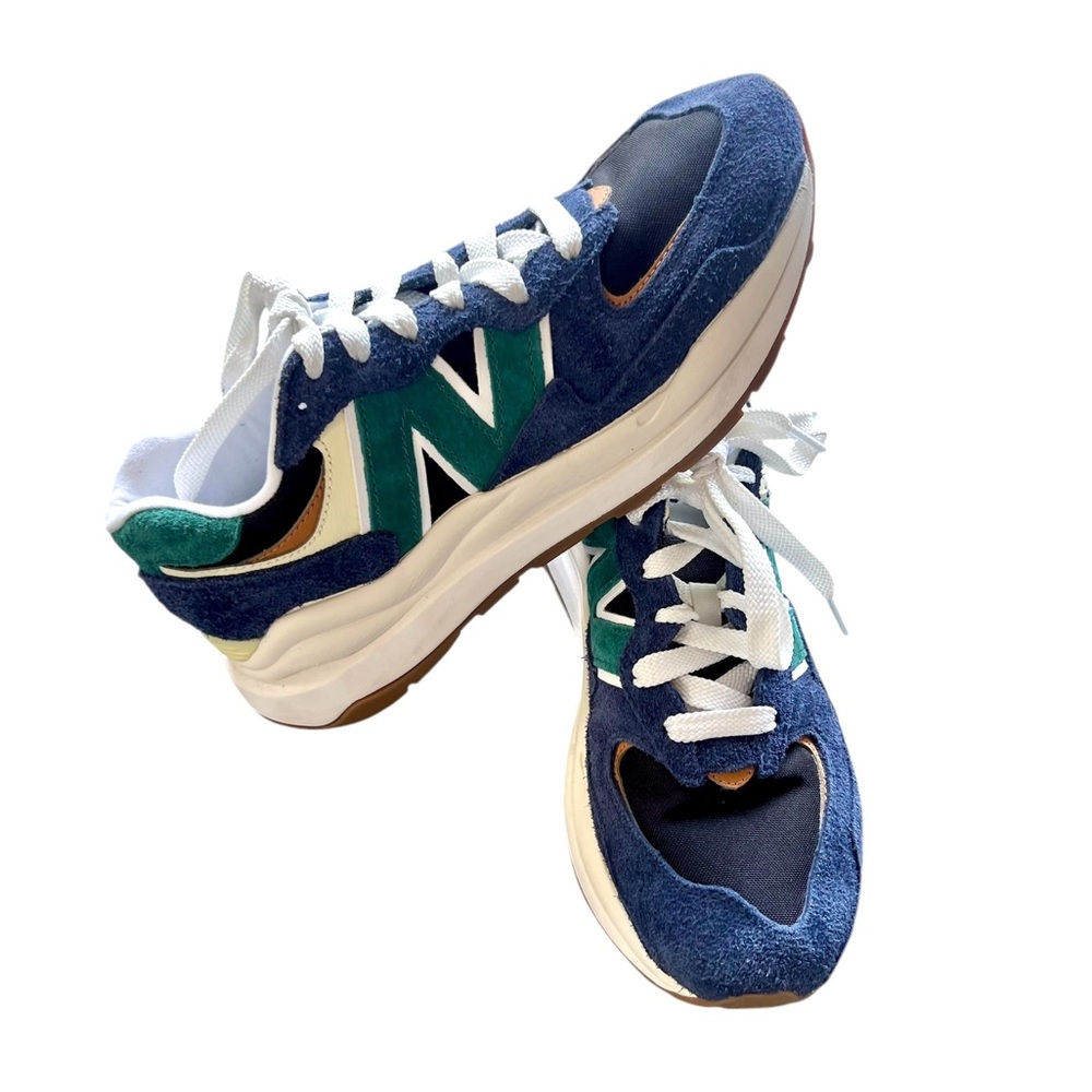 New Balance 57/40 Navy Vintage Teal Women’s Size 10 Preppy Suede